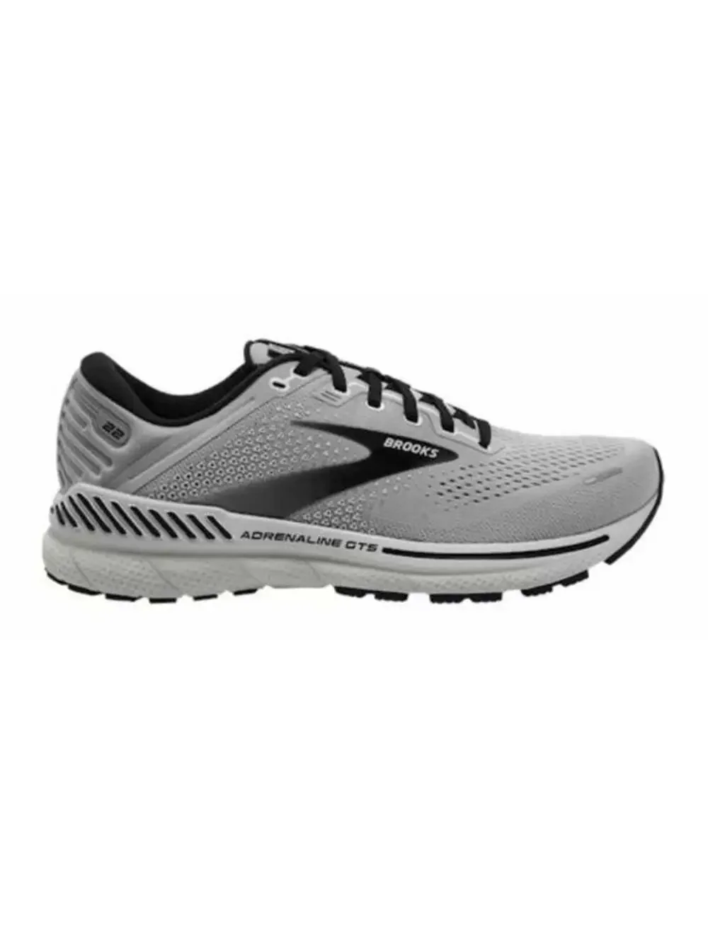 Brooks Mens Adrenaline GTS 22 Gray Running Shoes Sneakers Sz 12